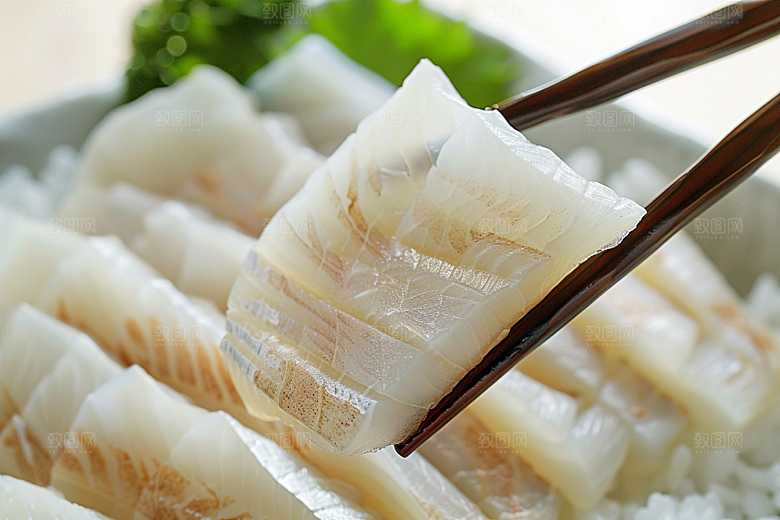美味生鱼片鱼肉新鲜摄影图