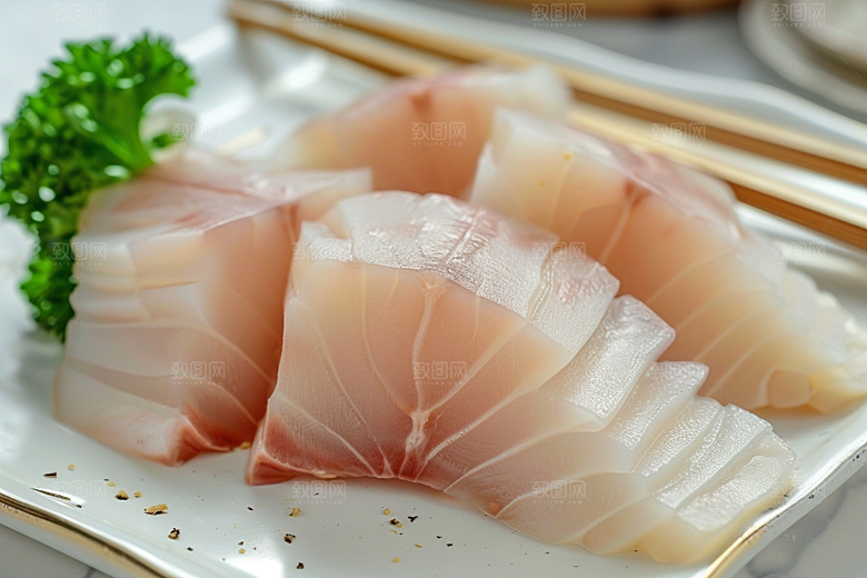 美味生鱼片食材鱼生摄影图
