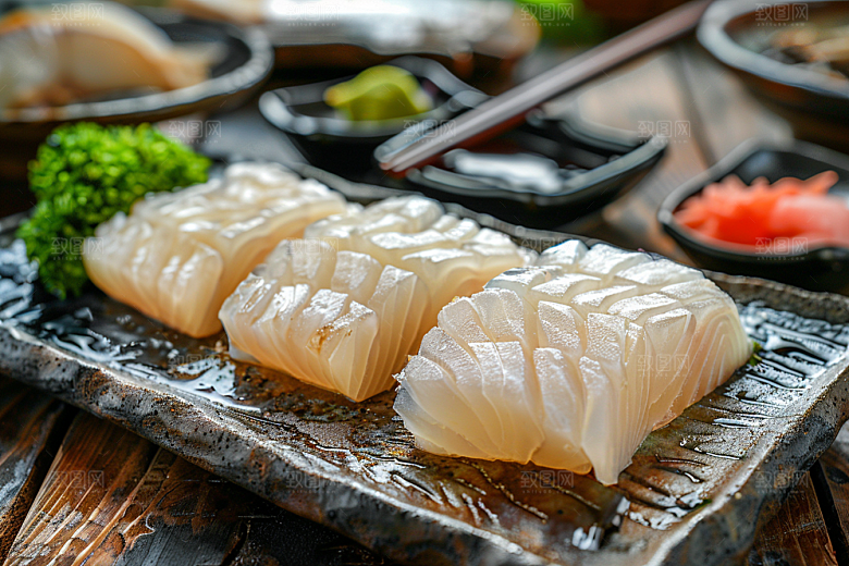 美味生鱼片鱼生新鲜摄影图
