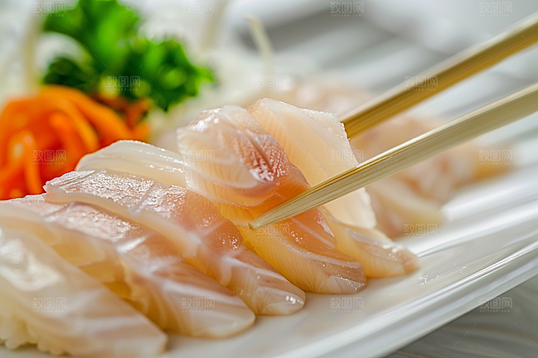 美味生鱼片食材美味摄影图