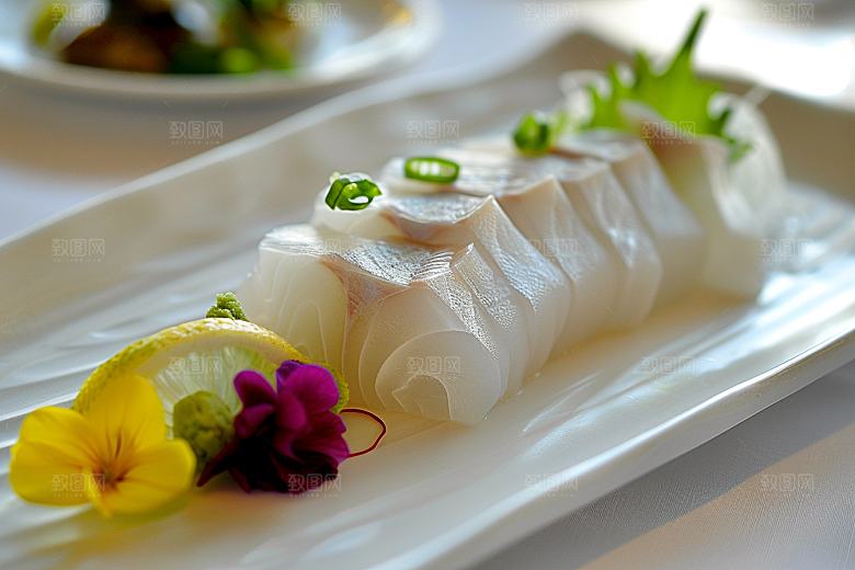 美味生鱼片鱼生新鲜摄影图
