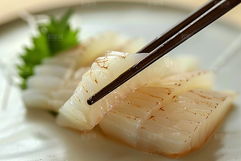 美味生鱼片冰箱鱼生摄影图