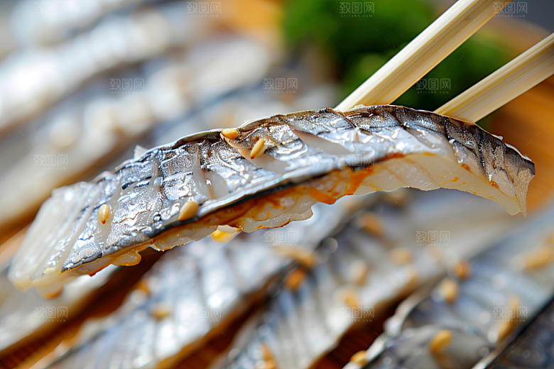 美味生鱼片鱼生鱼肉摄影图