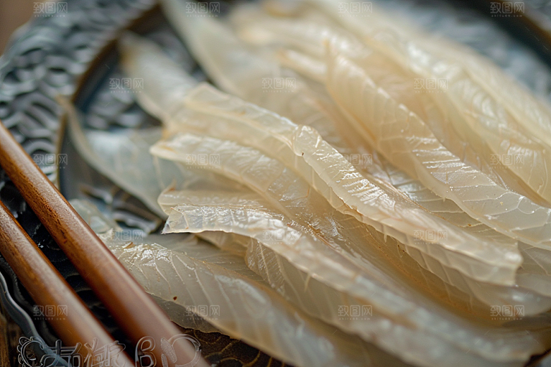 美味生鱼片美食冰箱摄影图