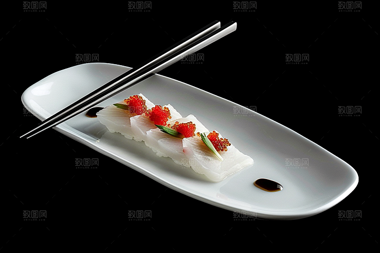 美味生鱼片海鲜新鲜摄影图