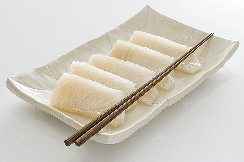 美味生鱼片海鲜冰箱摄影图