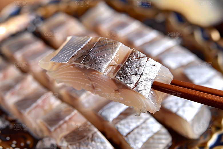 美味生鱼片美味鱼肉摄影图