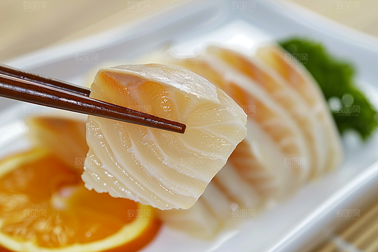美味生鱼片美食新鲜摄影图