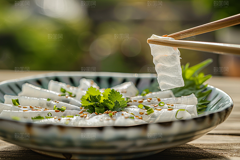 美味生鱼片美味海鲜摄影图