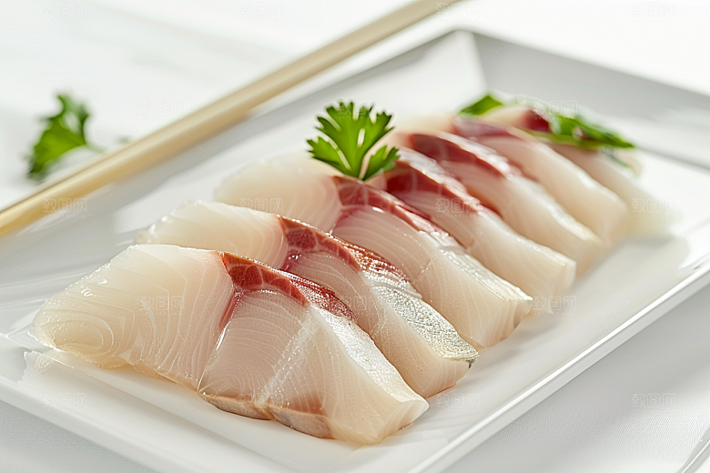美味生鱼片日料海鲜摄影图
