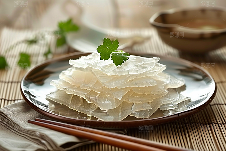 美味生鱼片鱼生鱼肉摄影图
