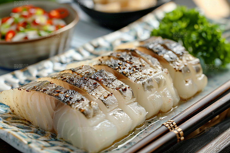 美味生鱼片海鲜新鲜摄影图