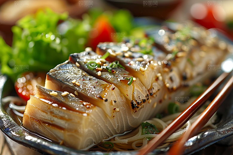 美味生鱼片美味食材摄影图