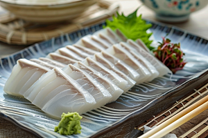 美味生鱼片日料食材摄影图