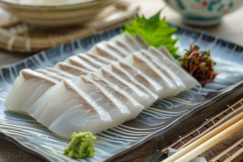 美味生鱼片日料食材摄影图
