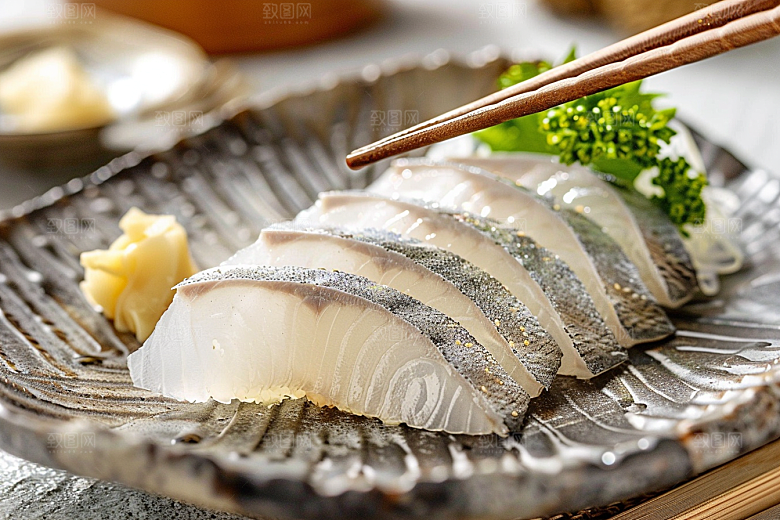 美味生鱼片鱼生新鲜摄影图