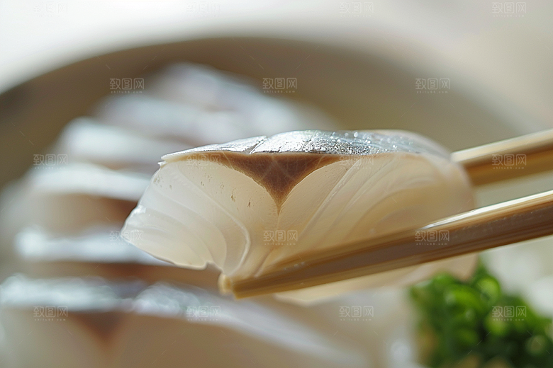 美味生鱼片冰箱高清摄影图