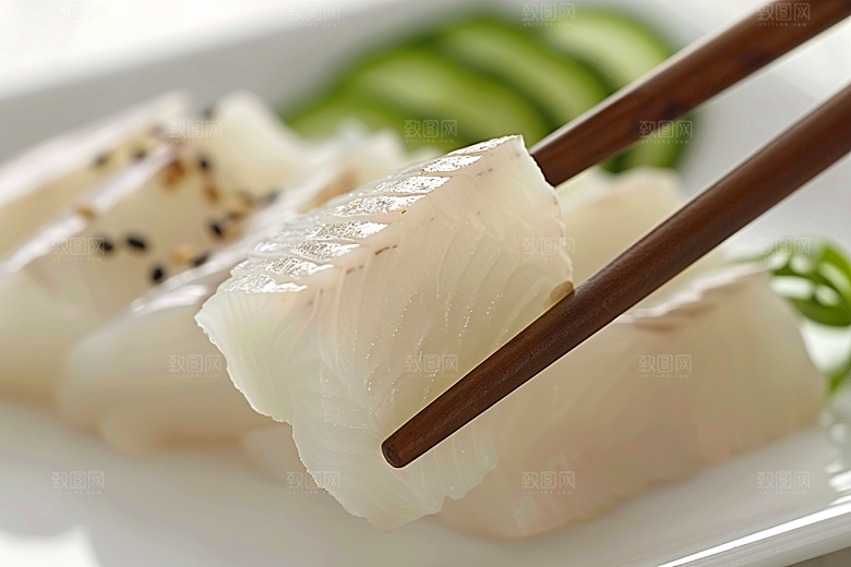 美味生鱼片新鲜食材摄影图