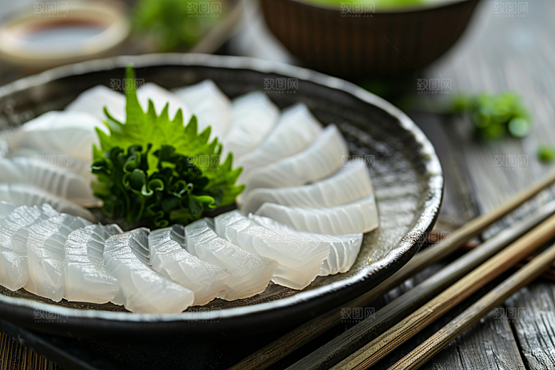 美味生鱼片美食新鲜摄影图
