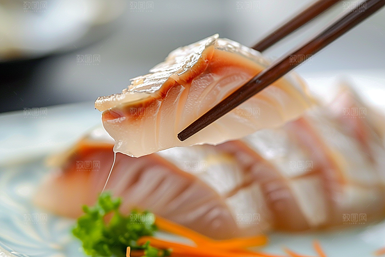 美味生鱼片食材日料摄影图