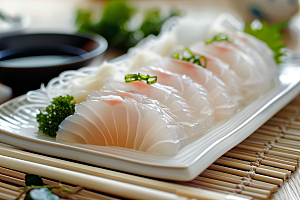 美味生鱼片鱼生食材摄影图