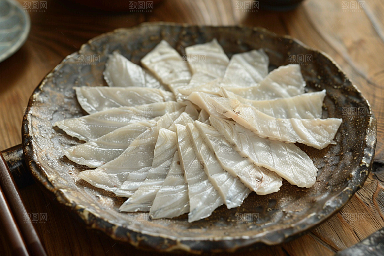 美味生鱼片新鲜食材摄影图