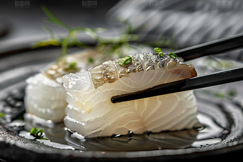 美味生鱼片高清食材摄影图