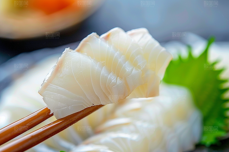 美味生鱼片鱼生美食摄影图