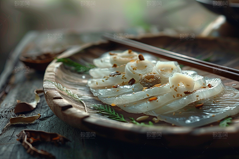 美味生鱼片日料鱼生摄影图