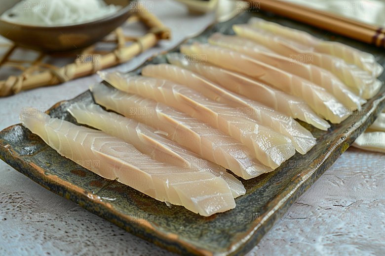 美味生鱼片食材鱼生摄影图