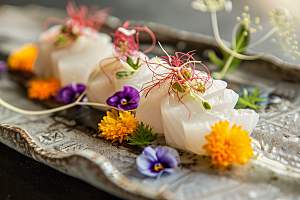 美味生鱼片日料高清摄影图
