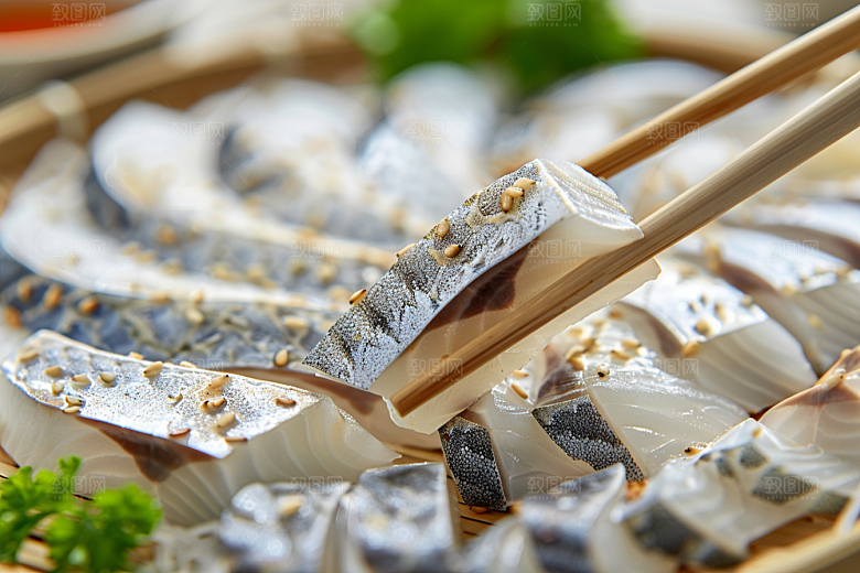 美味生鱼片美味鱼生摄影图