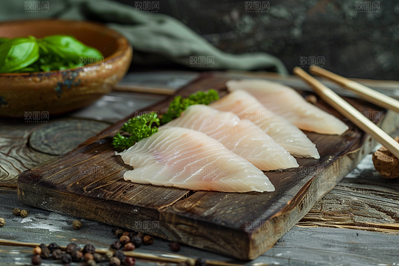 美味生鱼片美味海鲜摄影图