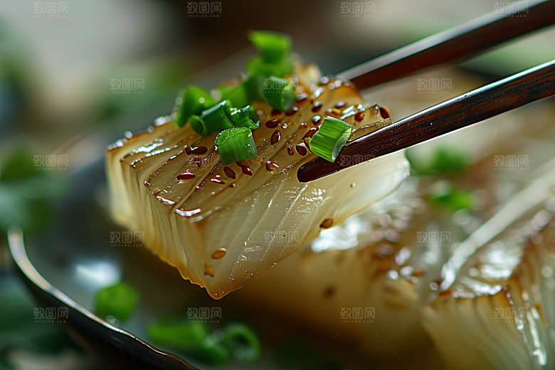 美味生鱼片新鲜鱼生摄影图
