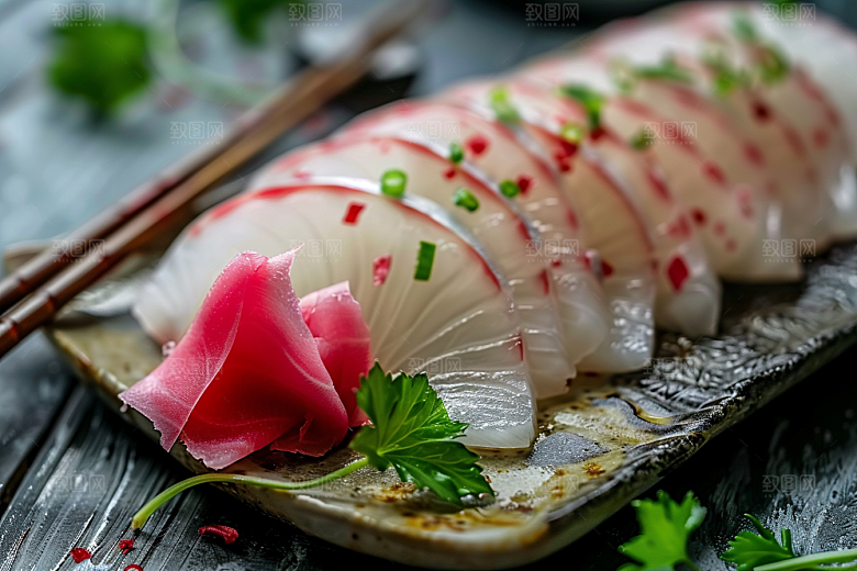 美味生鱼片刺身海鲜摄影图