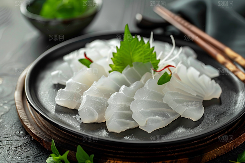 美味生鱼片刺身鱼生摄影图
