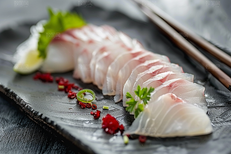美味生鱼片食材美味摄影图