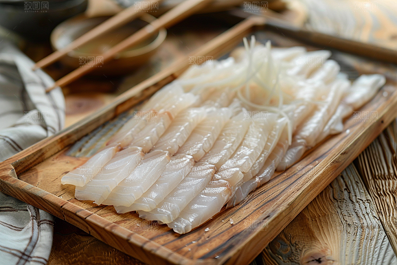 美味生鱼片刺身美味摄影图