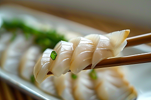 美味生鱼片鱼肉鱼生摄影图