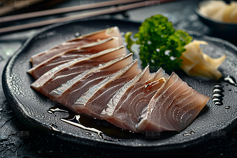 美味生鱼片刺身美食摄影图