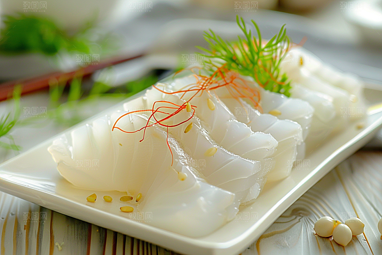 美味生鱼片鱼肉日料摄影图