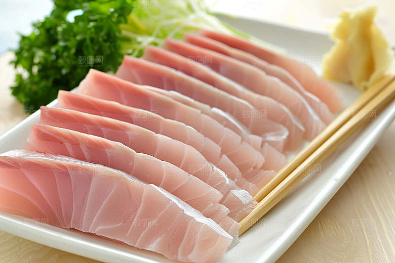 美味生鱼片食材美食摄影图