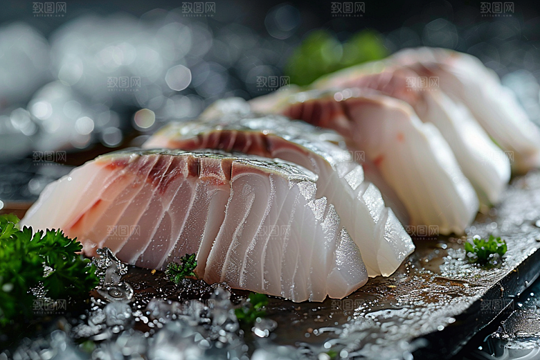 美味生鱼片海鲜新鲜摄影图