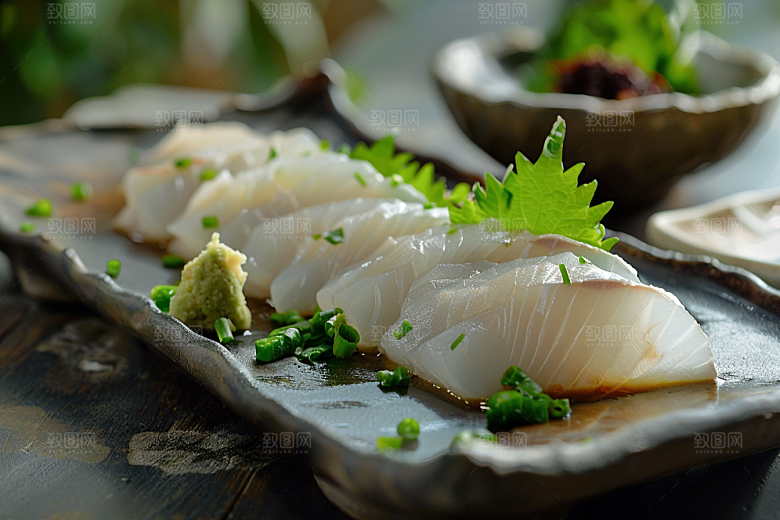 美味生鱼片鱼肉海鲜摄影图