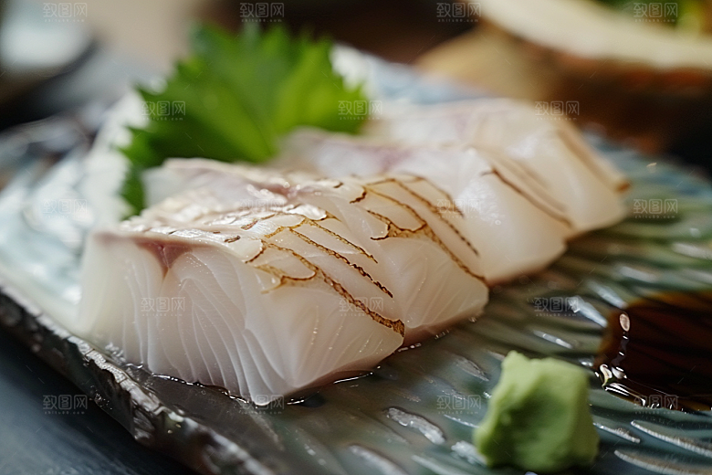 美味生鱼片鱼生日料摄影图