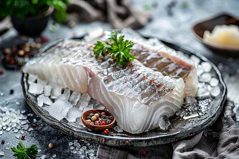 美味生鱼片新鲜刺身摄影图