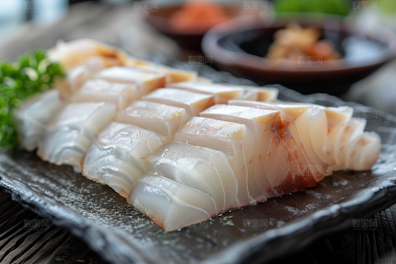美味生鱼片海鲜鱼生摄影图