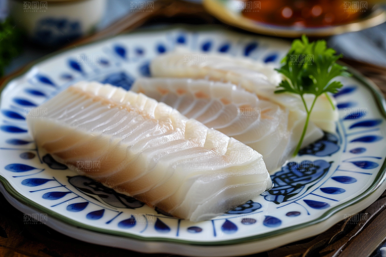 美味生鱼片美食冰箱摄影图
