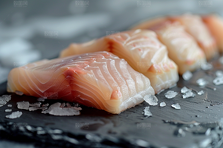 美味生鱼片美食日料摄影图