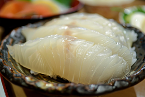 美味生鱼片美味鱼生摄影图